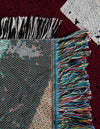 Fleece Haven Collection Area Rug -  Galveston Rectangle Red and Blue  lifestyle 10
