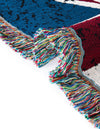 Fleece Haven Collection Area Rug -  Galveston Rectangle Red and Blue  lifestyle 11
