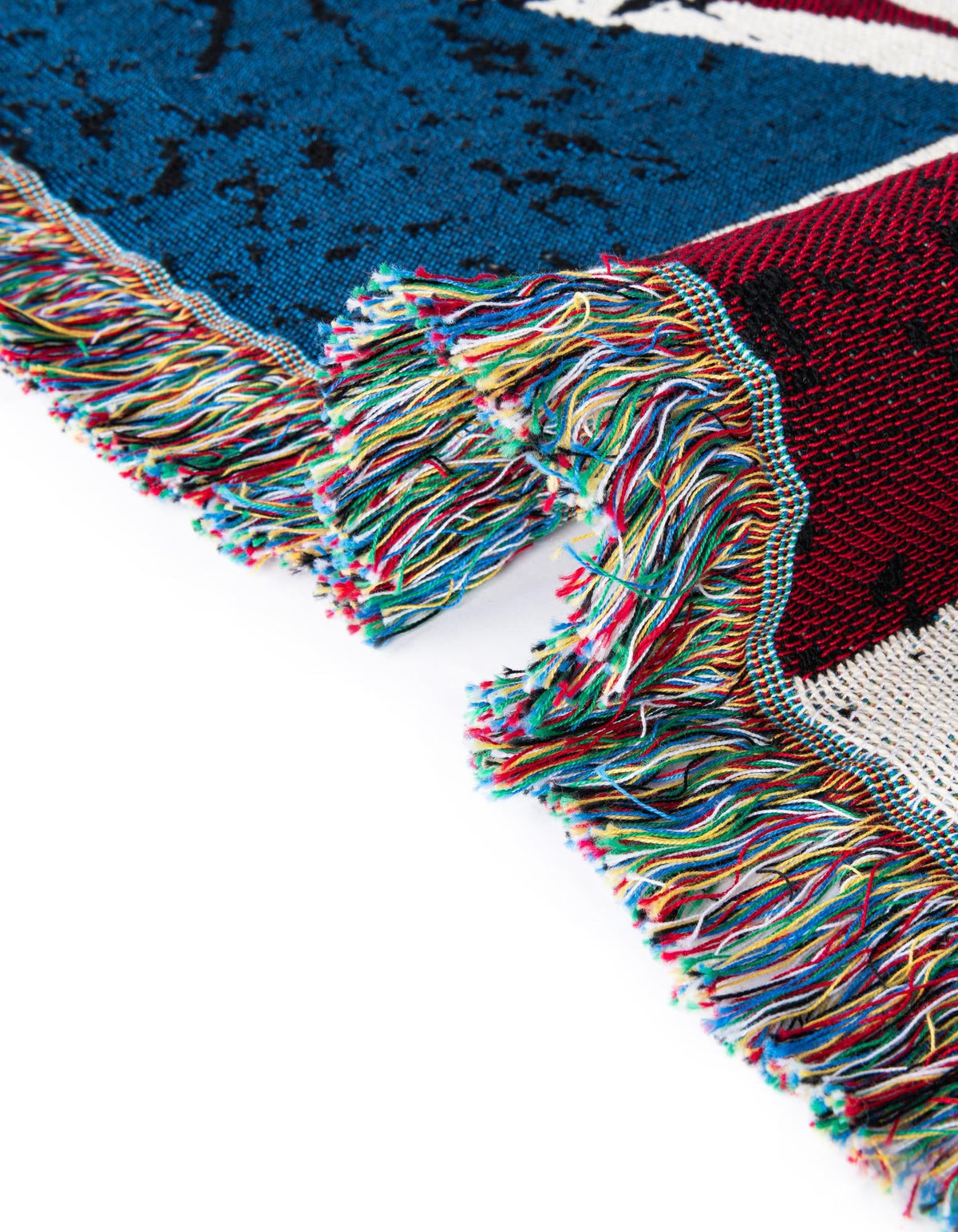 Fleece Haven Collection Area Rug -  Galveston Rectangle Red and Blue  lifestyle 11