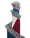 Fleece Haven Collection Area Rug -  Galveston Rectangle Red and Blue  lifestyle 12