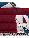 Fleece Haven Collection Area Rug -  Galveston Rectangle Red and Blue  lifestyle 15