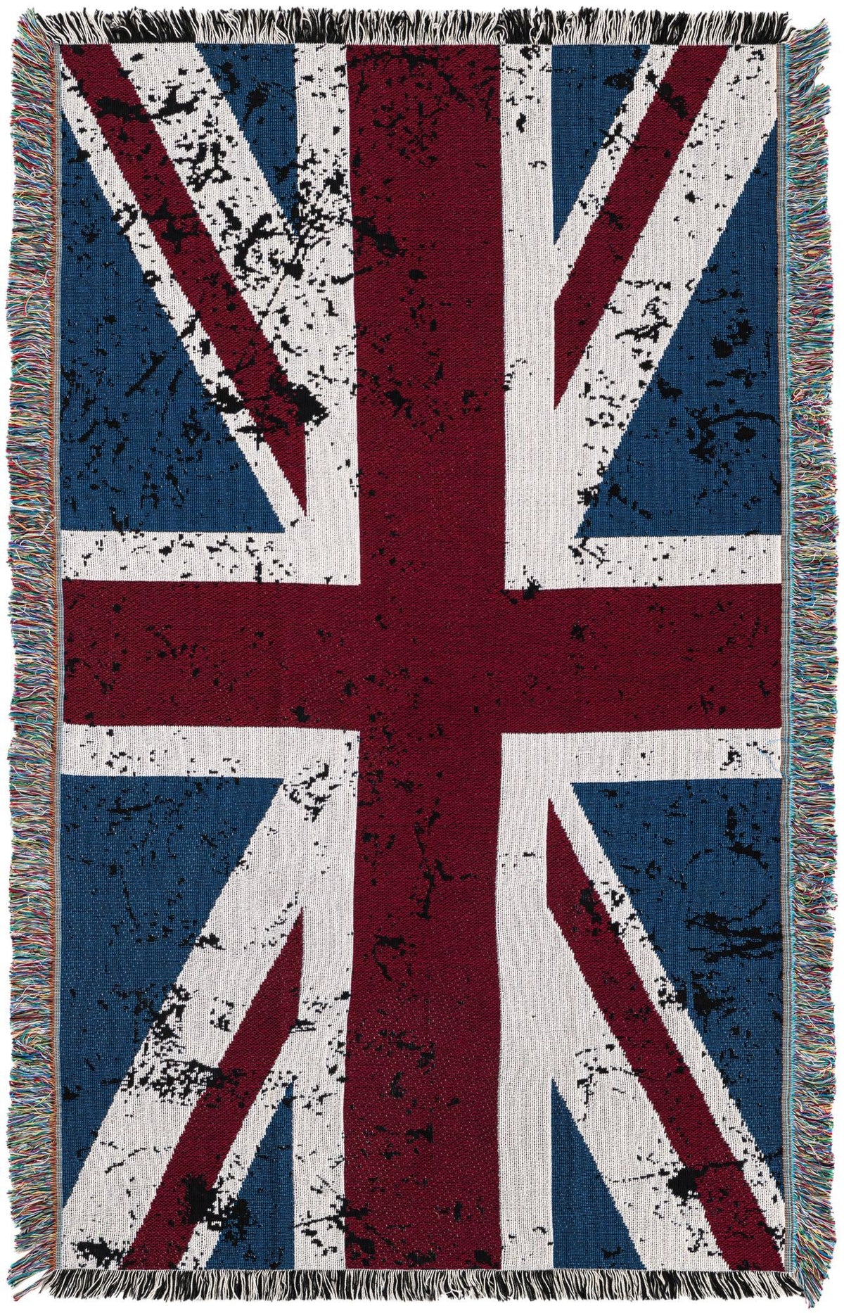 Fleece Haven Collection Area Rug -  Galveston Rectangle Red and Blue Main