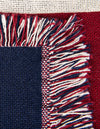 Fleece Haven Collection Area Rug -  Helena Rectangle Red and Blue  lifestyle 10