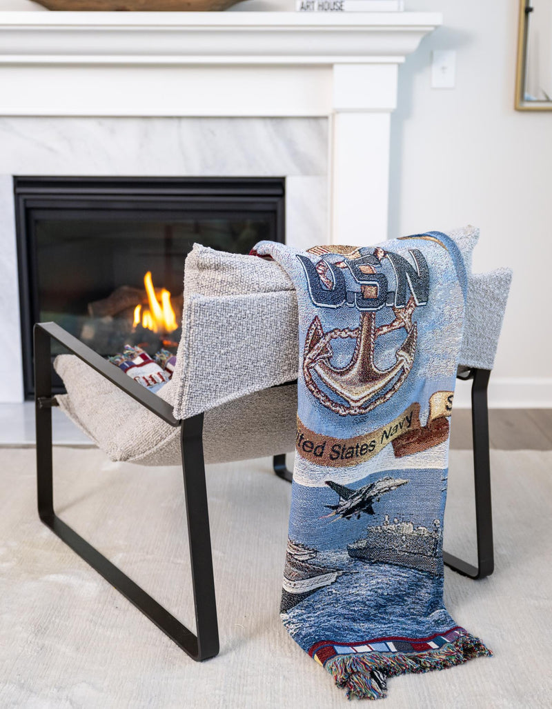 Fleece Haven Collection Area Rug -  Olympia Rectangle Blue  lifestyle 2