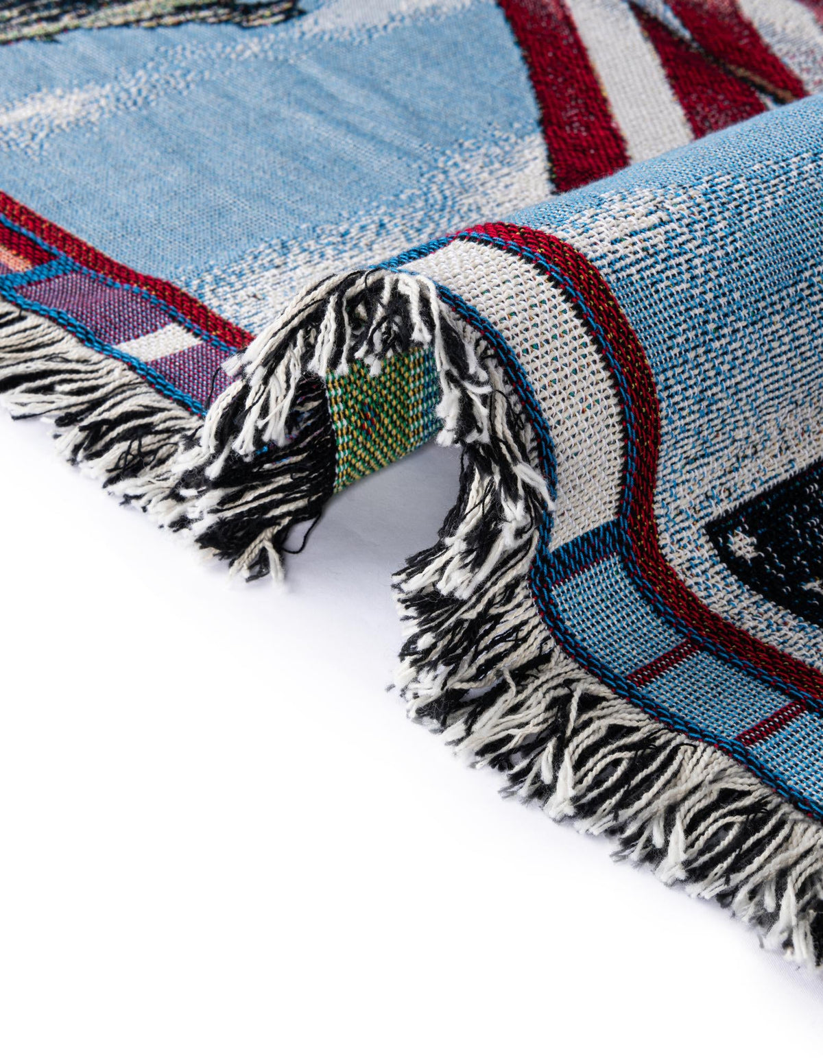 Fleece Haven Collection Area Rug -  Phoenix Rectangle Blue  lifestyle 11