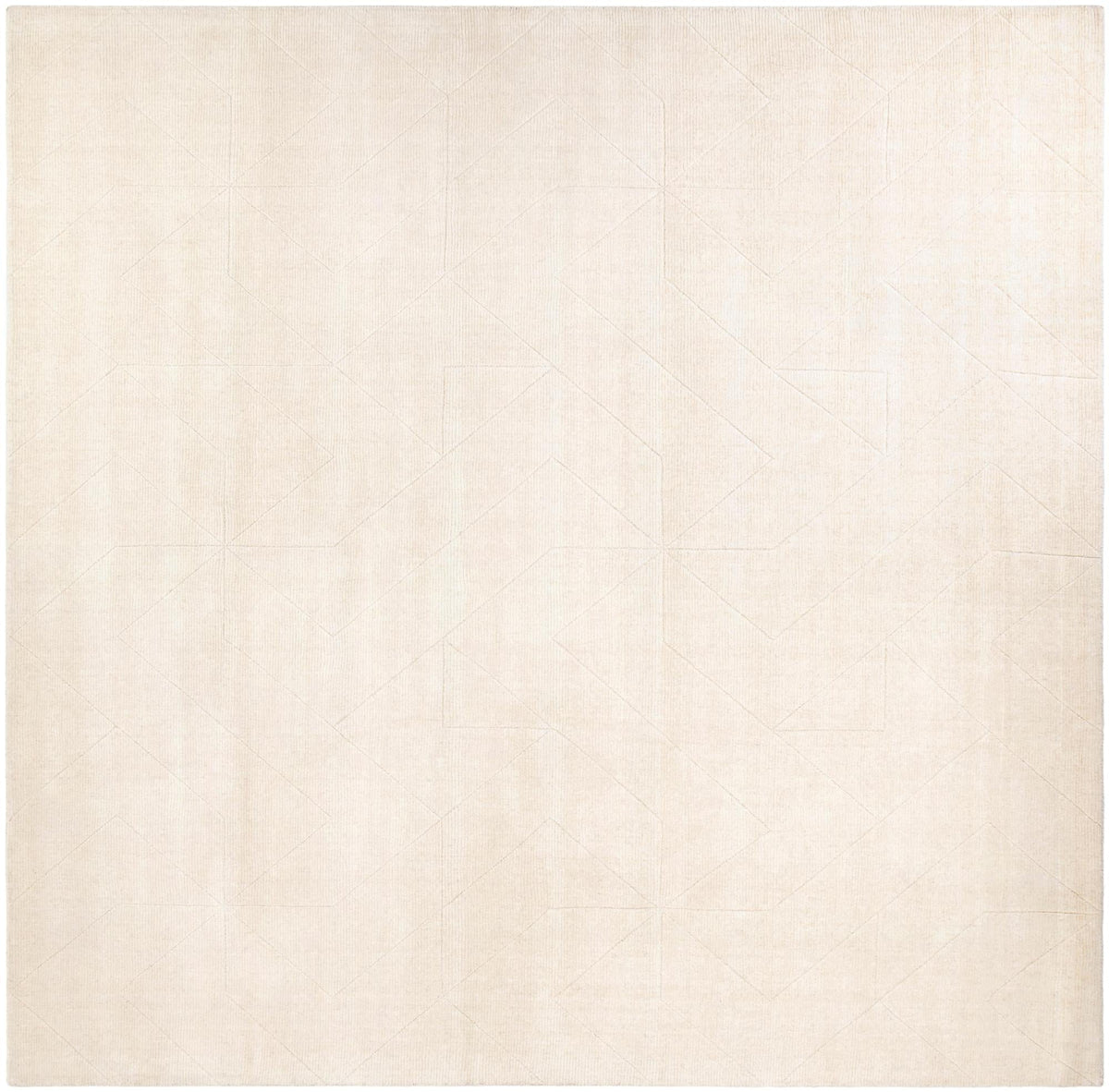 Nordic Loom Geometric Collection Area Rug - Oslo Square Pearl Ivory  lifestyle 115