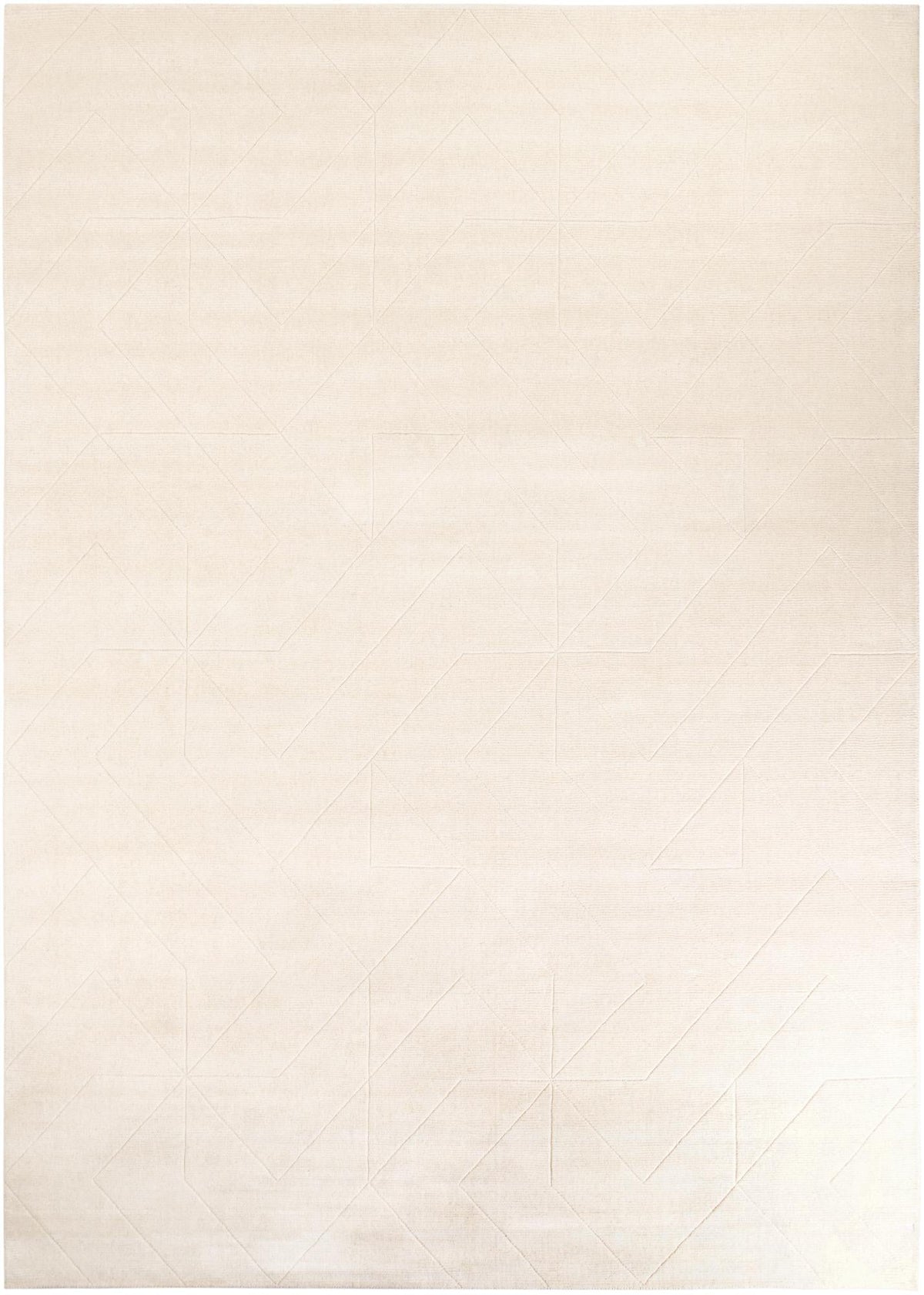 Nordic Loom Geometric Collection Area Rug - Oslo Rectangle Pearl Ivory  lifestyle 3