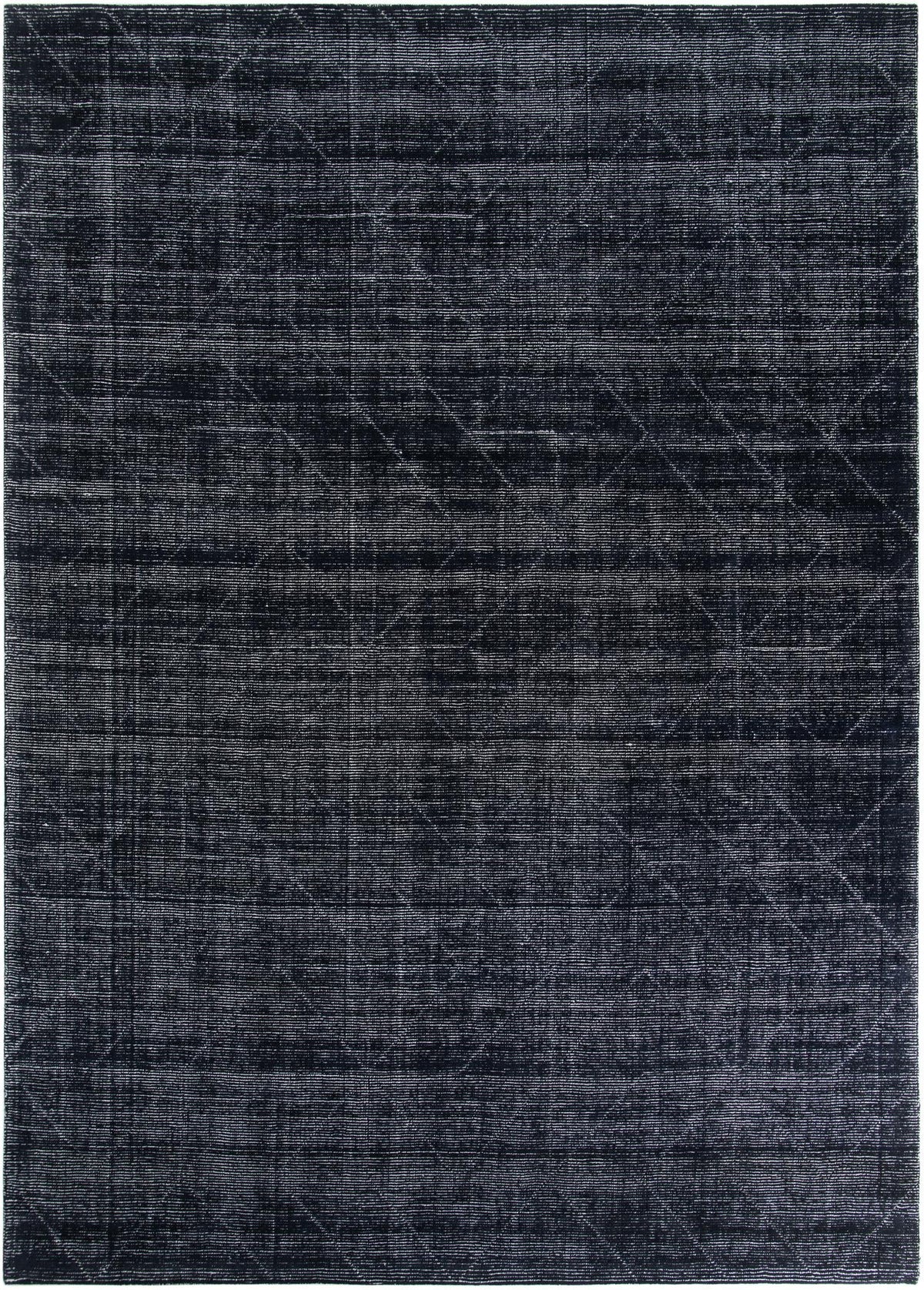 Nordic Loom Geometric Collection Area Rug - Oslo Rectangle Jet Black Main