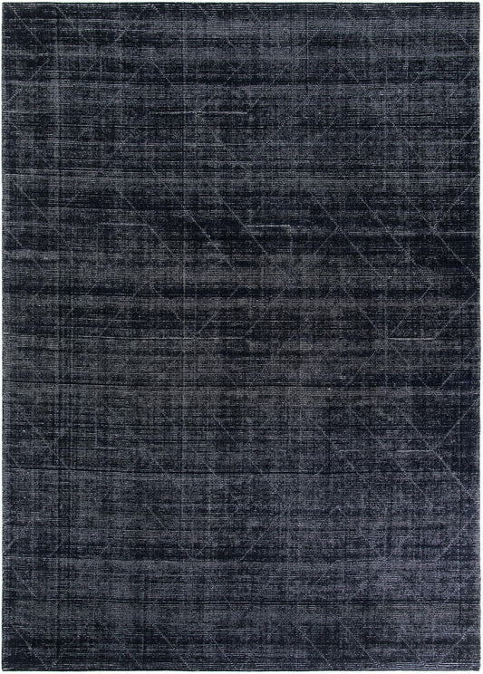 Nordic Loom Geometric Collection Area Rug - Oslo Rectangle Jet Black Main