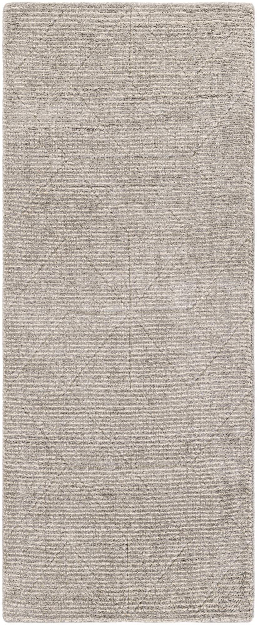 Nordic Loom Geometric Collection Area Rug - Oslo Runner Steel gray  lifestyle 113