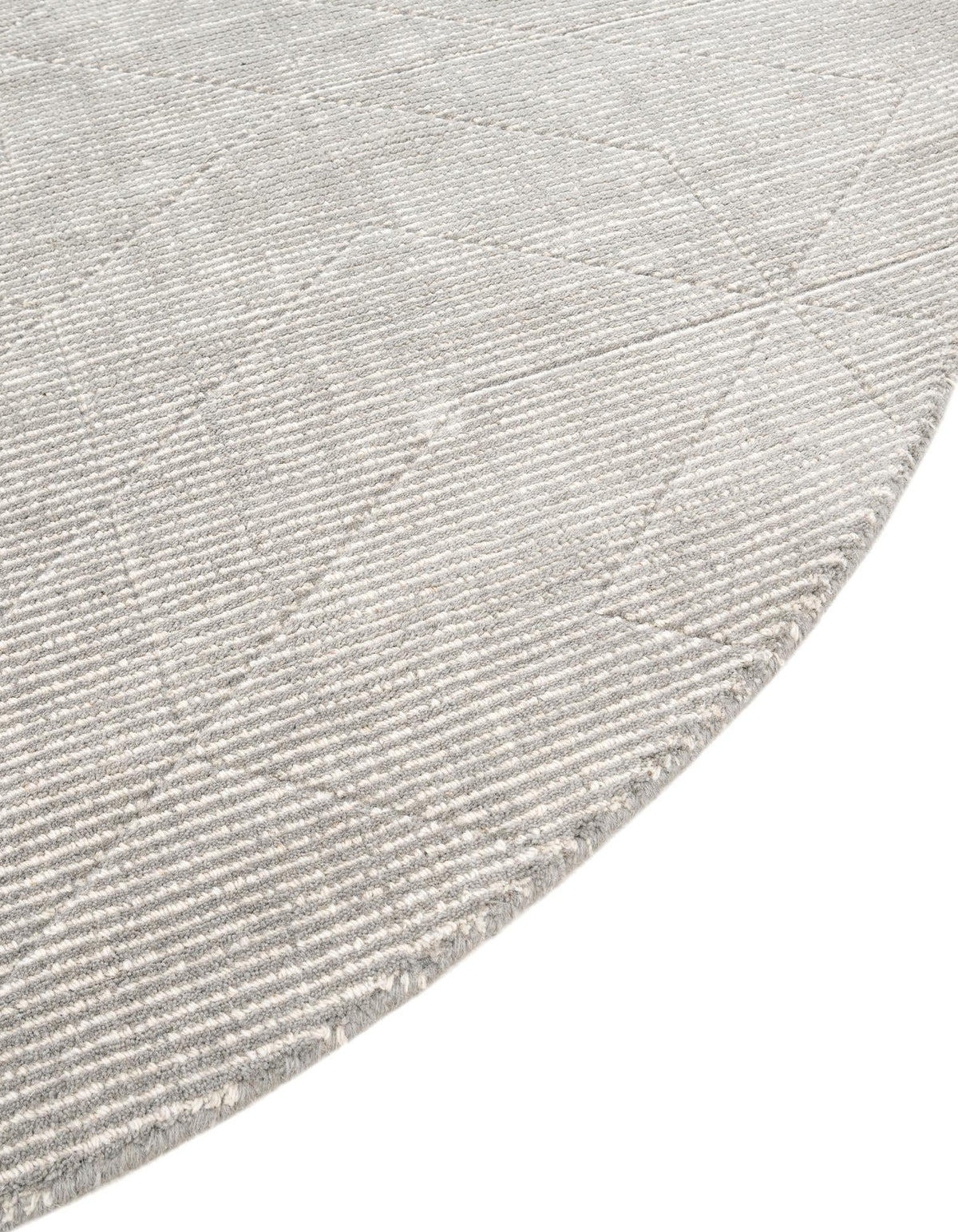 Nordic Loom Geometric Collection Area Rug - Oslo Round Steel gray  lifestyle 132