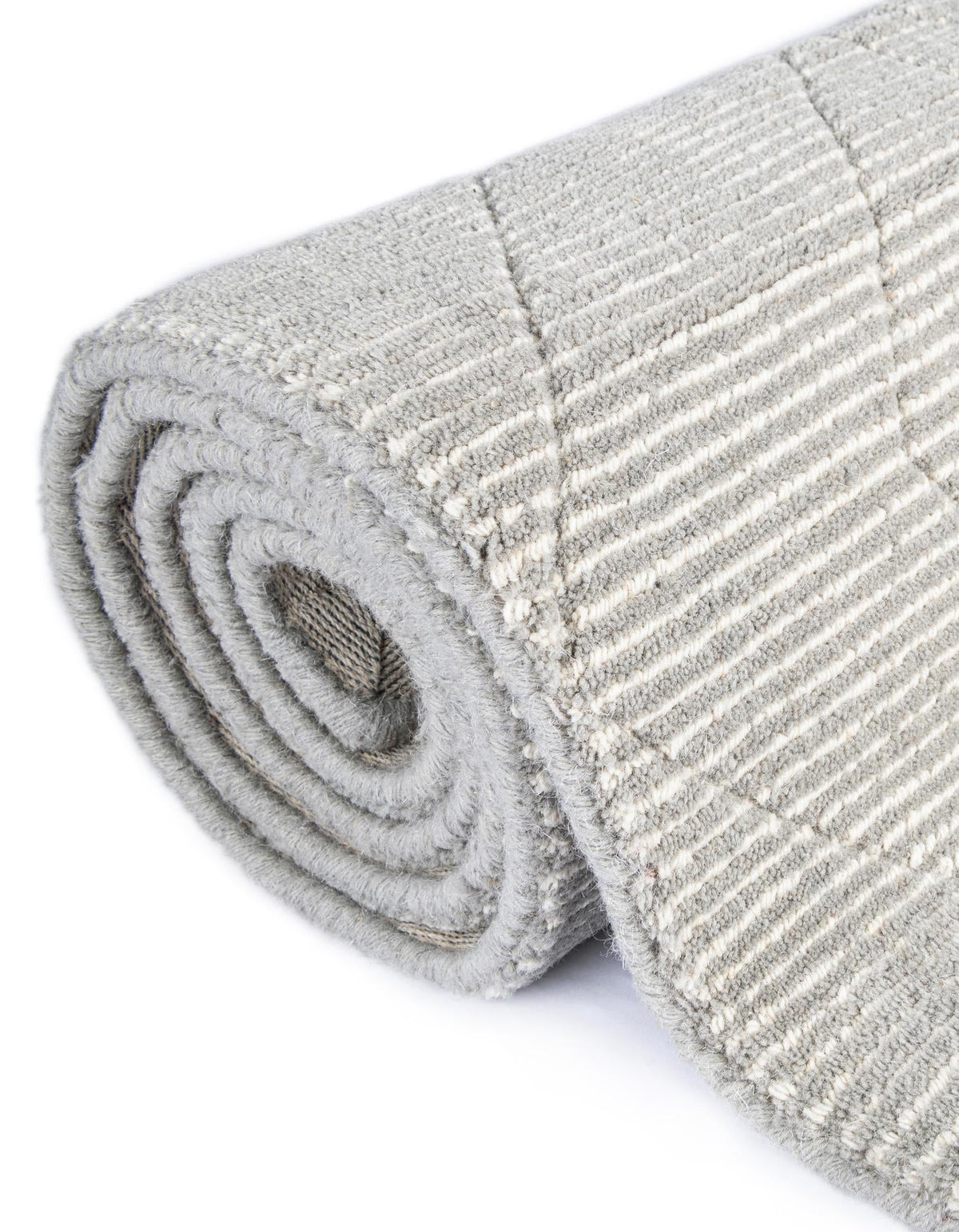 Nordic Loom Geometric Collection Area Rug - Oslo Round Steel gray  lifestyle 151