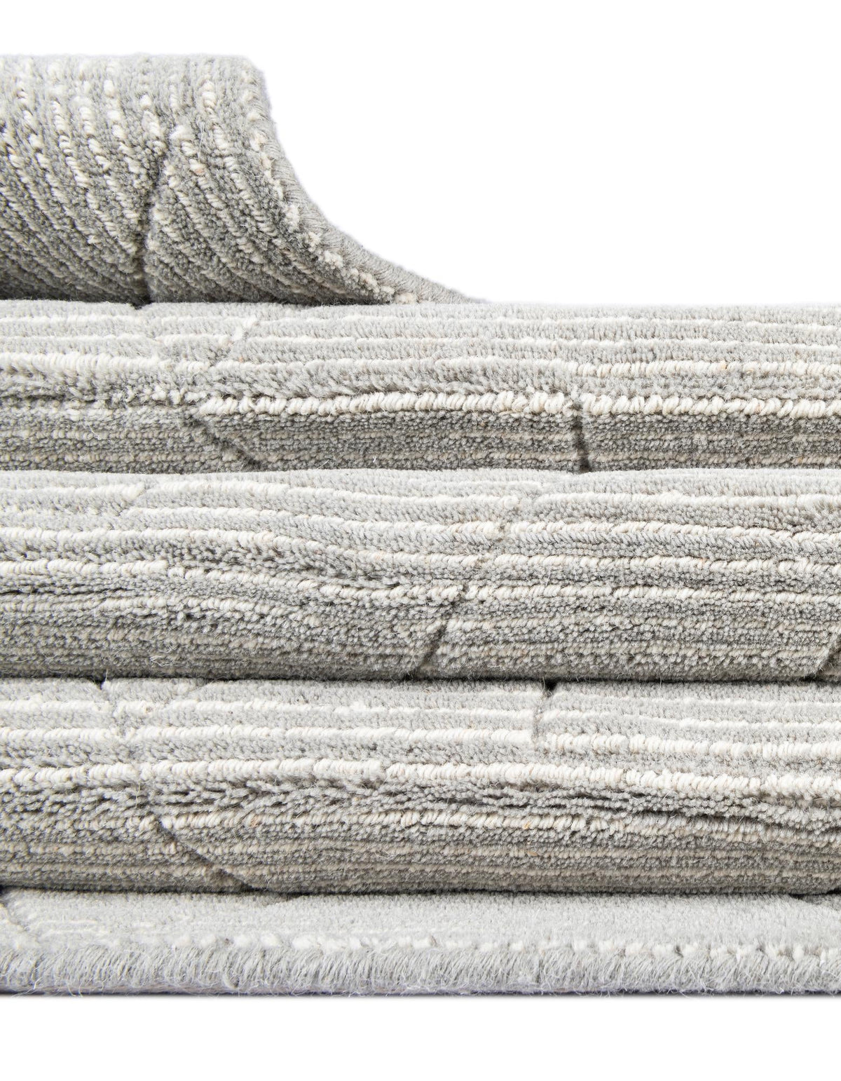 Nordic Loom Geometric Collection Area Rug - Oslo Round Steel gray  lifestyle 157