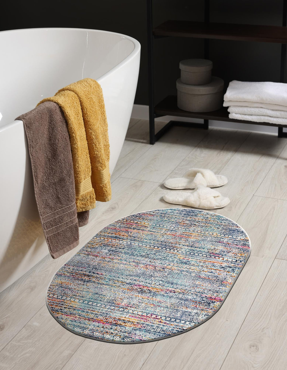 Santa Monica Sands Collection Area Rug -  Zuma Oval Multi  lifestyle 33