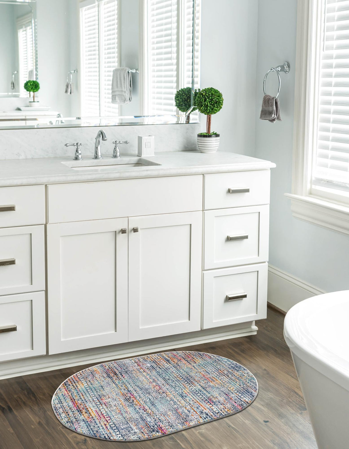 Santa Monica Sands Collection Area Rug -  Zuma Oval Multi  lifestyle 54