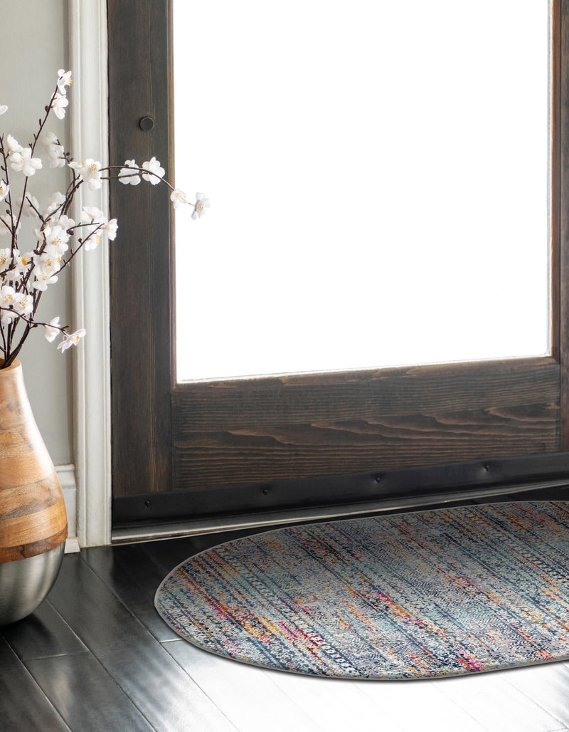Santa Monica Sands Collection Area Rug -  Zuma Oval Multi  lifestyle 57