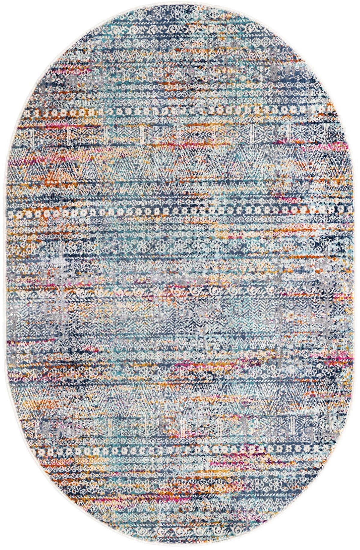 Santa Monica Sands Collection Area Rug -  Zuma Oval Multi  lifestyle 25