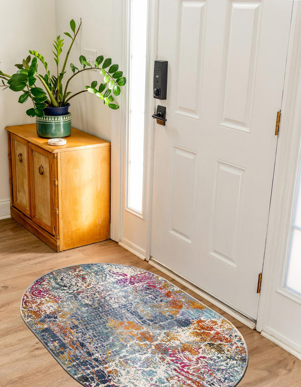 Santa Monica Sands Collection Area Rug -  Pacific Oval Multi  lifestyle 53