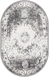 Amalfi Coast Woven Collection Area Rug -  Ravello Oval Gray  lifestyle 29