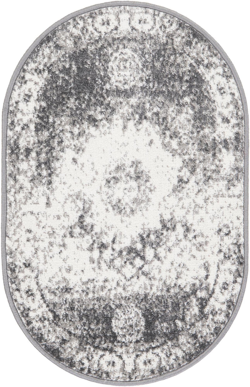 Amalfi Coast Woven Collection Area Rug -  Ravello Oval Gray  lifestyle 29
