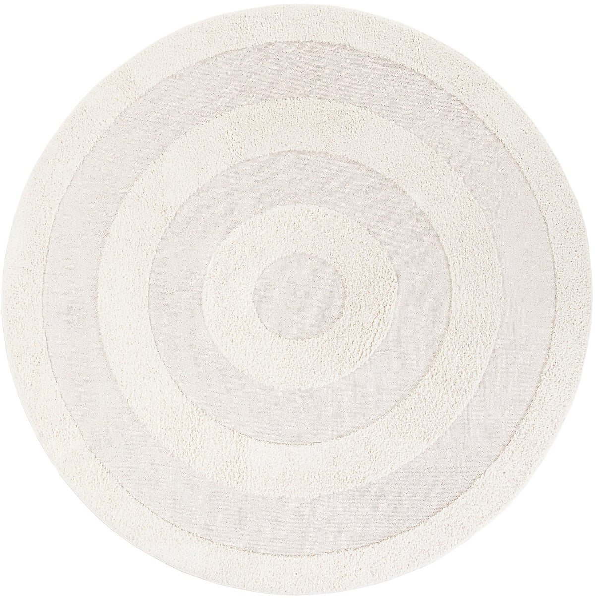 Sahara Chic Collection Area Rug -  Casablanca Round Ivory  lifestyle 37