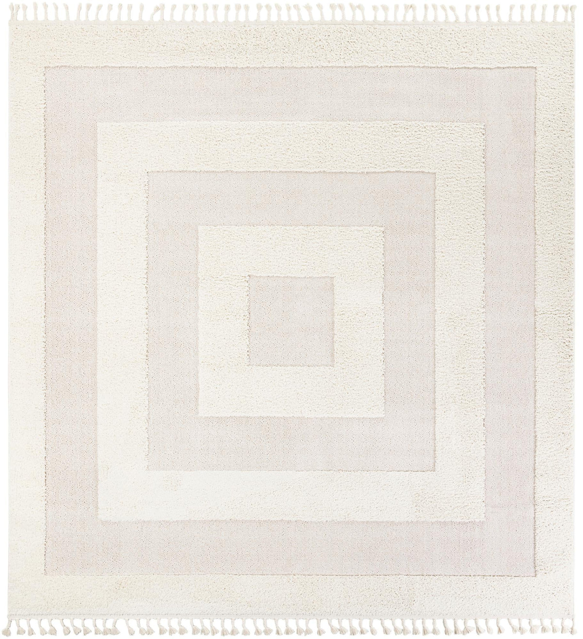 Sahara Chic Collection Area Rug -  Casablanca Square Ivory  lifestyle 36