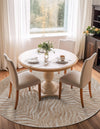 Bloomsbury Elegance Collection Area Rug -  Chelsea Round Ivory Beige  lifestyle 59