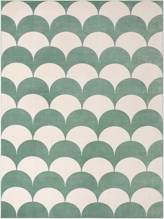 Wonder Tykes Collection Area Rug - Sparklewood Rectangle Soft Green Main