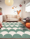 Wonder Tykes Collection Area Rug - Sparklewood Square Soft Green  lifestyle 118