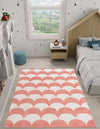 Wonder Tykes Collection Area Rug - Sparklewood Rectangle Soft Coral Pink  lifestyle 3
