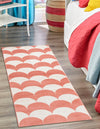 Wonder Tykes Collection Area Rug - Sparklewood Runner Soft Coral Pink  lifestyle 66