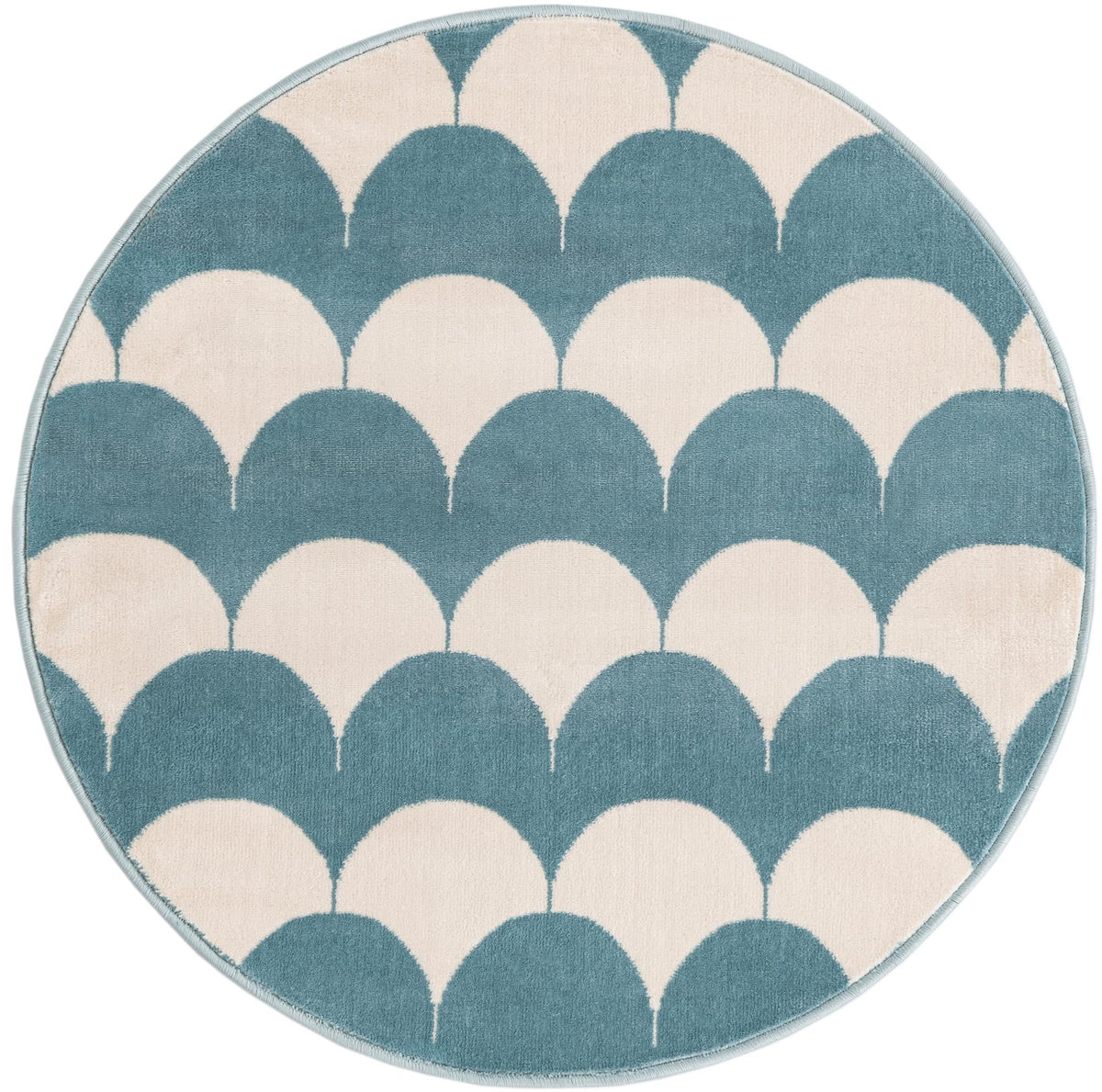Wonder Tykes Collection Area Rug - Sparklewood Round Sky blue  lifestyle 108