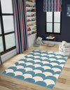 Wonder Tykes Collection Area Rug - Sparklewood Rectangle Sky blue  lifestyle 4