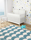 Wonder Tykes Collection Area Rug - Sparklewood Rectangle Sky blue  lifestyle 7