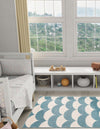 Wonder Tykes Collection Area Rug - Sparklewood Runner Sky blue  lifestyle 123