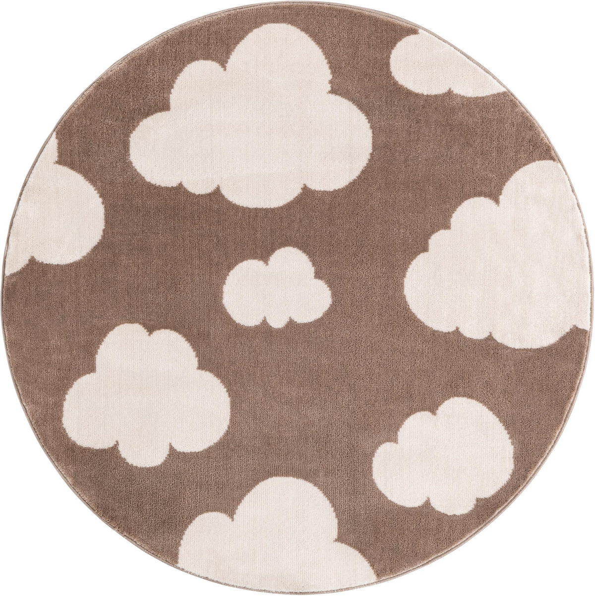 Wonder Tykes Collection Area Rug -  Dreamview Round Hazelnut Beige  lifestyle 56