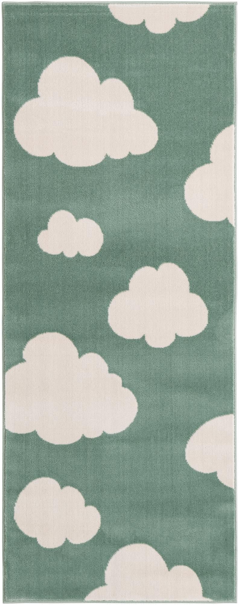 Wonder Tykes Collection Area Rug -  Dreamview Runner Soft Green  lifestyle 60