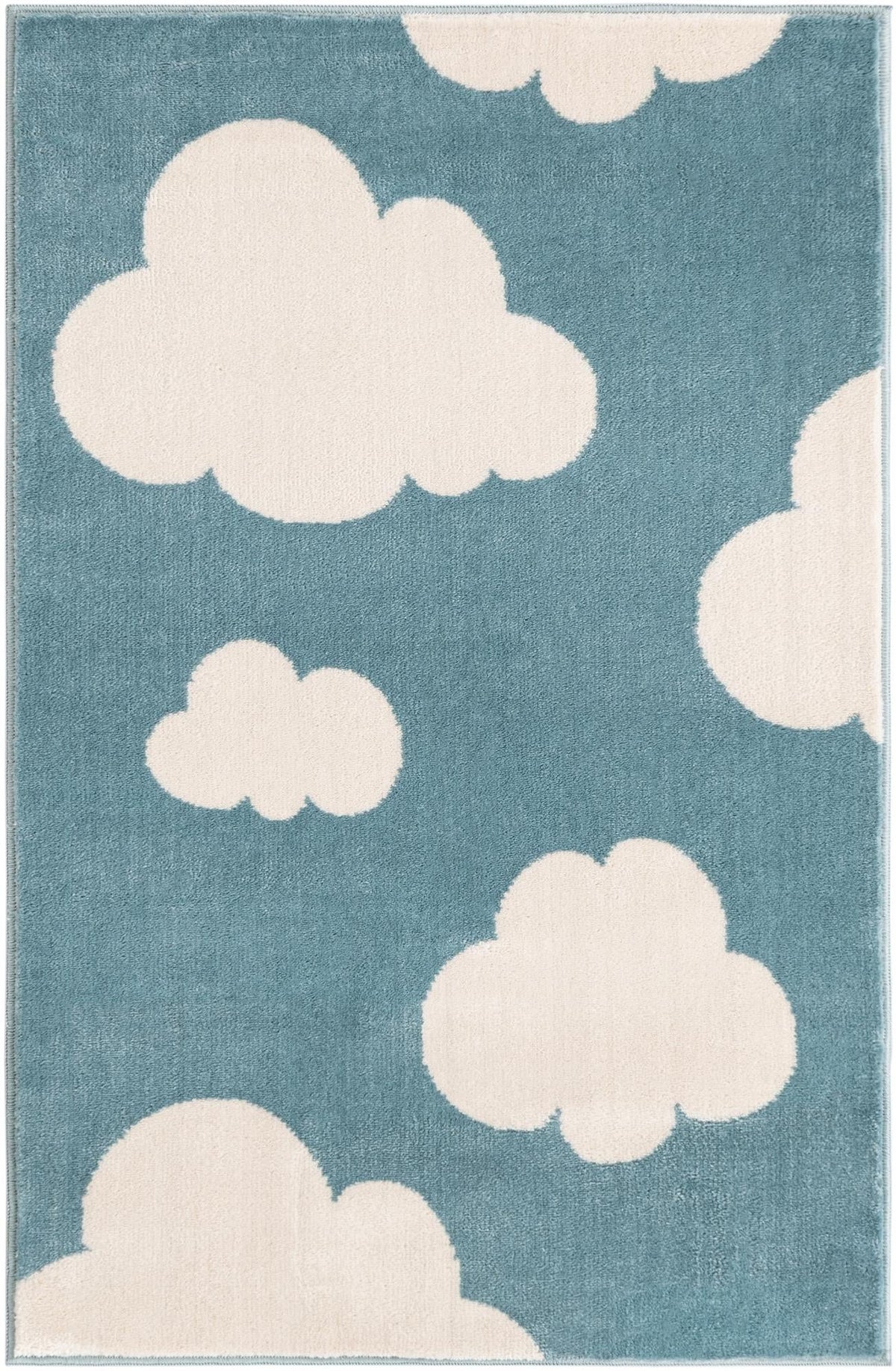 Wonder Tykes Collection Area Rug -  Dreamview Rectangle Sky blue  lifestyle 3