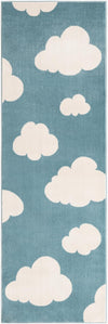 Wonder Tykes Collection Area Rug -  Dreamview Runner Sky blue  lifestyle 53
