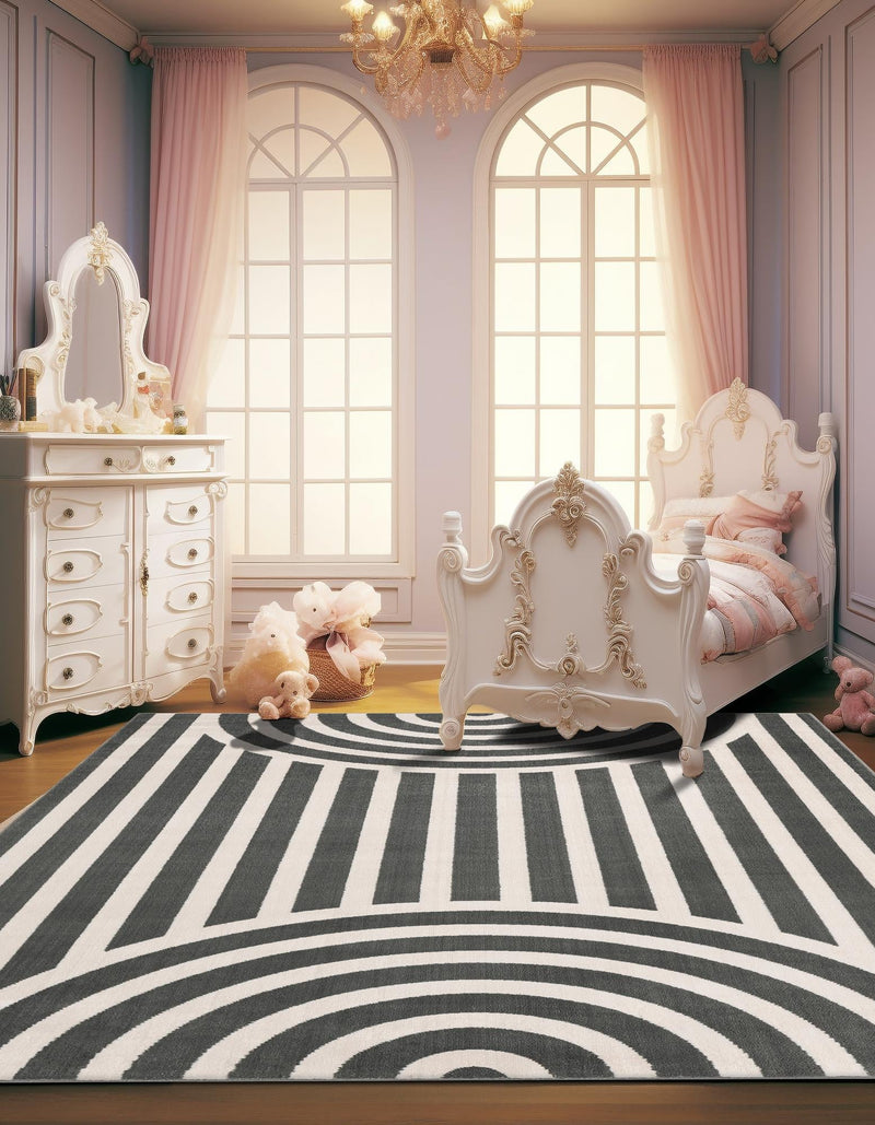 Wonder Tykes Collection Area Rug -  Joydale Rectangle Silver Gray  lifestyle 26