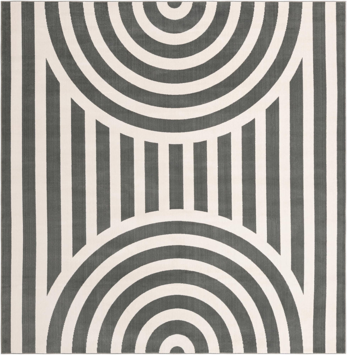 Wonder Tykes Collection Area Rug -  Joydale Square Gray and Silver  lifestyle 130