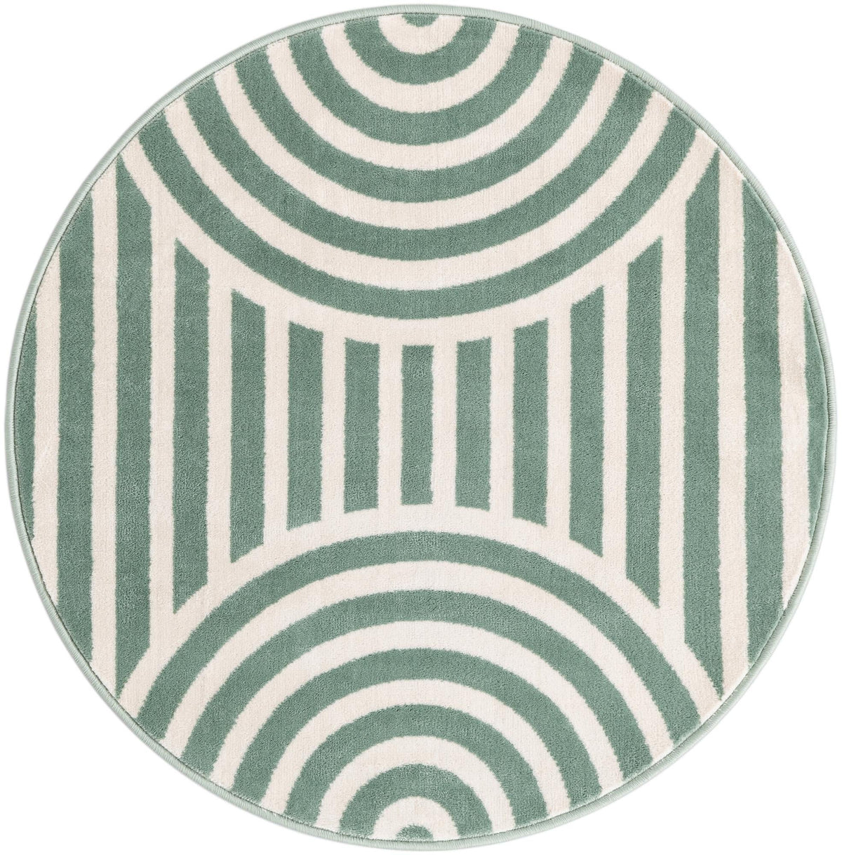 Wonder Tykes Collection Area Rug -  Joydale Round Soft Green  lifestyle 126