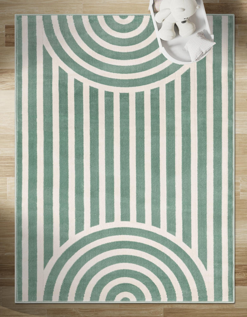 Wonder Tykes Collection Area Rug -  Joydale Rectangle Soft Green  lifestyle 41