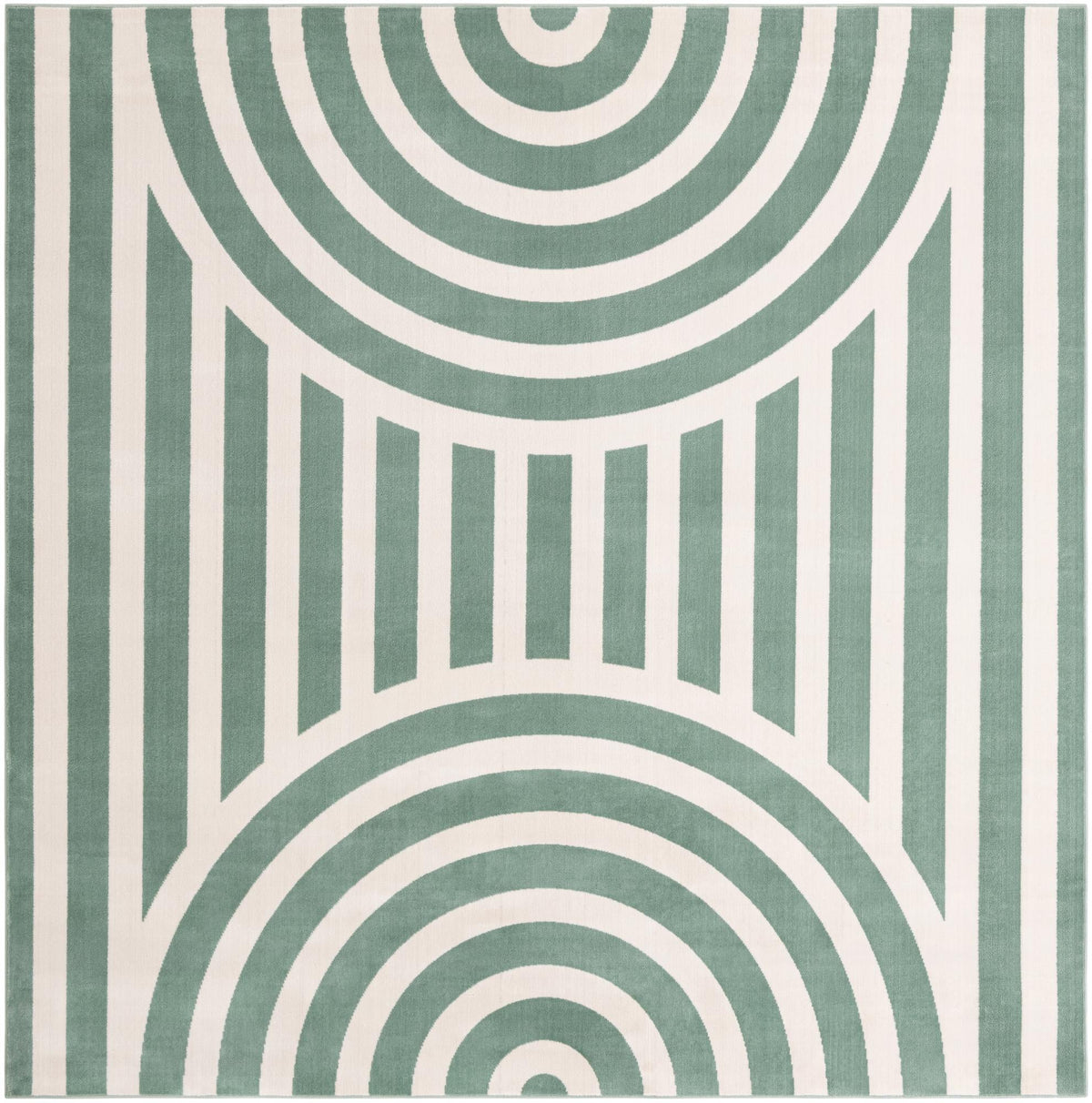 Wonder Tykes Collection Area Rug -  Joydale Square Soft Green  lifestyle 136