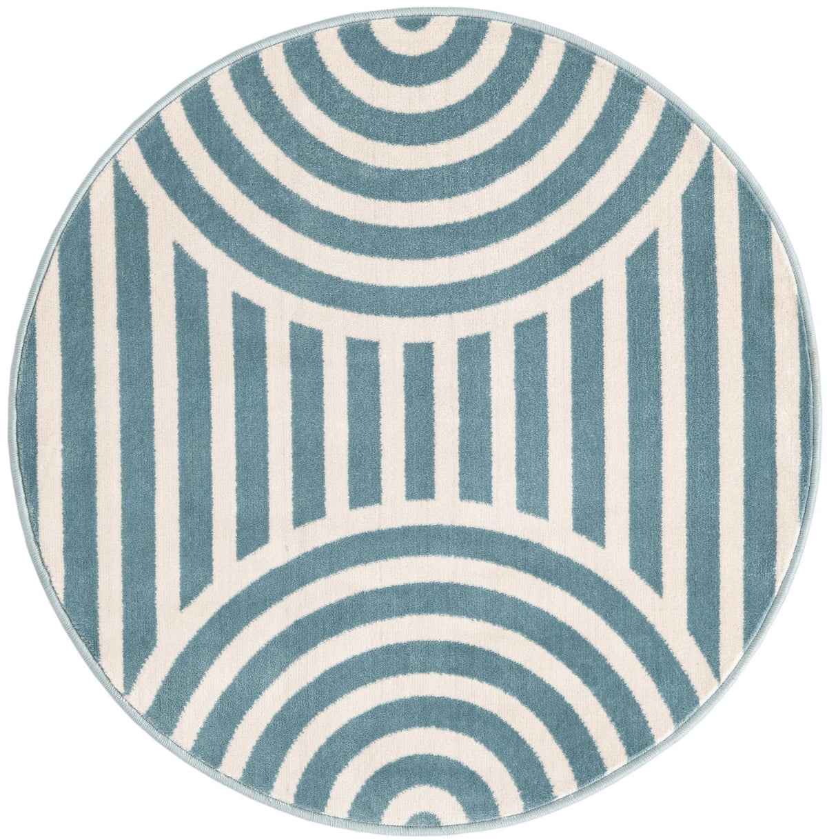 Wonder Tykes Collection Area Rug -  Joydale Round Sky blue  lifestyle 132