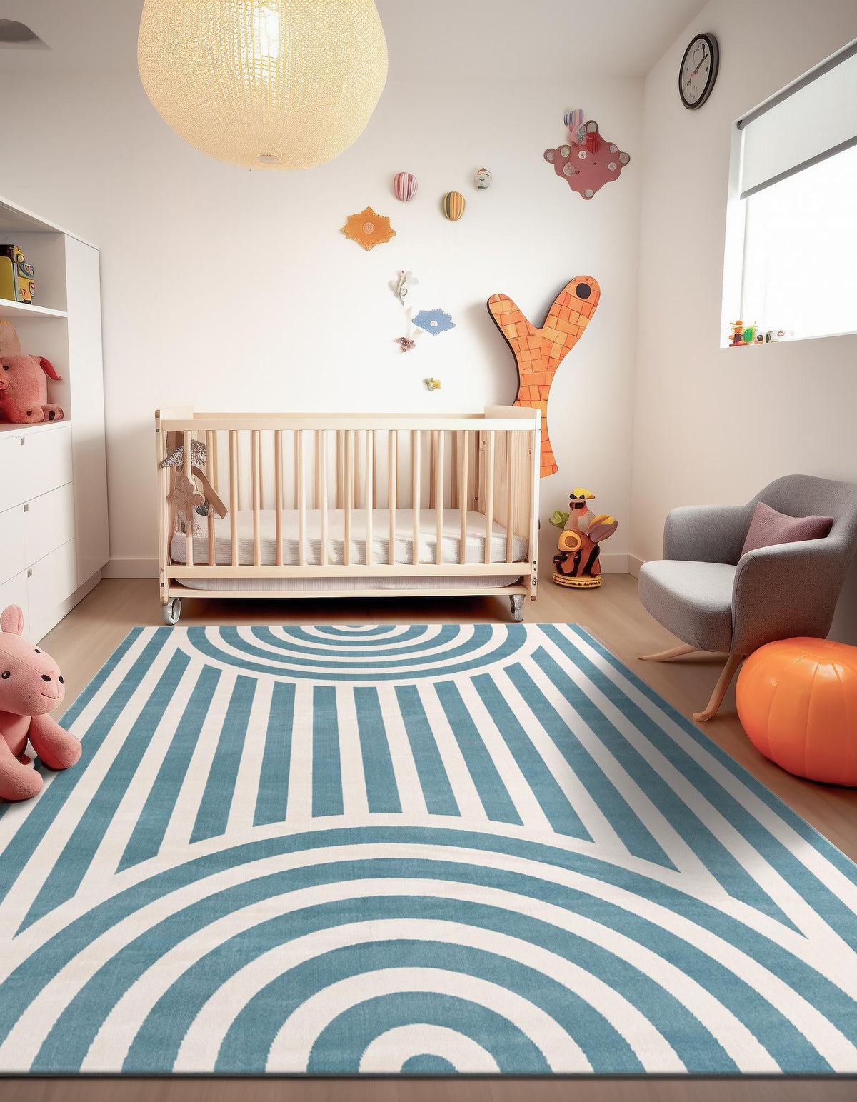 Wonder Tykes Collection Area Rug -  Joydale Rectangle Sky blue  lifestyle 15