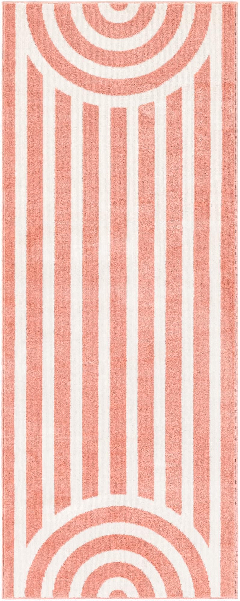 Wonder Tykes Collection Area Rug -  Joydale Runner Soft Coral Pink  lifestyle 127