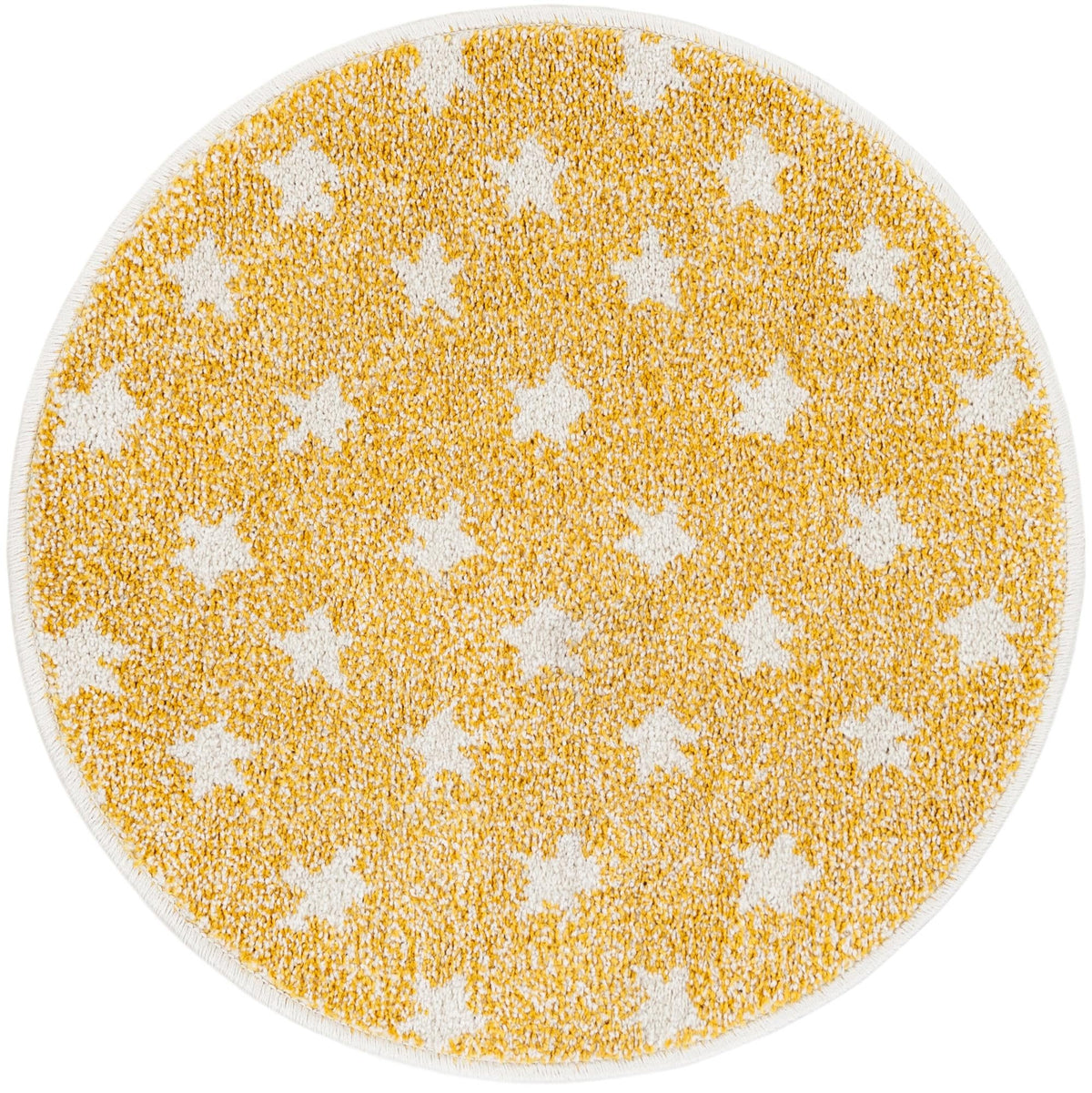 Wonder Tykes Collection Area Rug -  Mosaic Round Soft Yellow  lifestyle 114