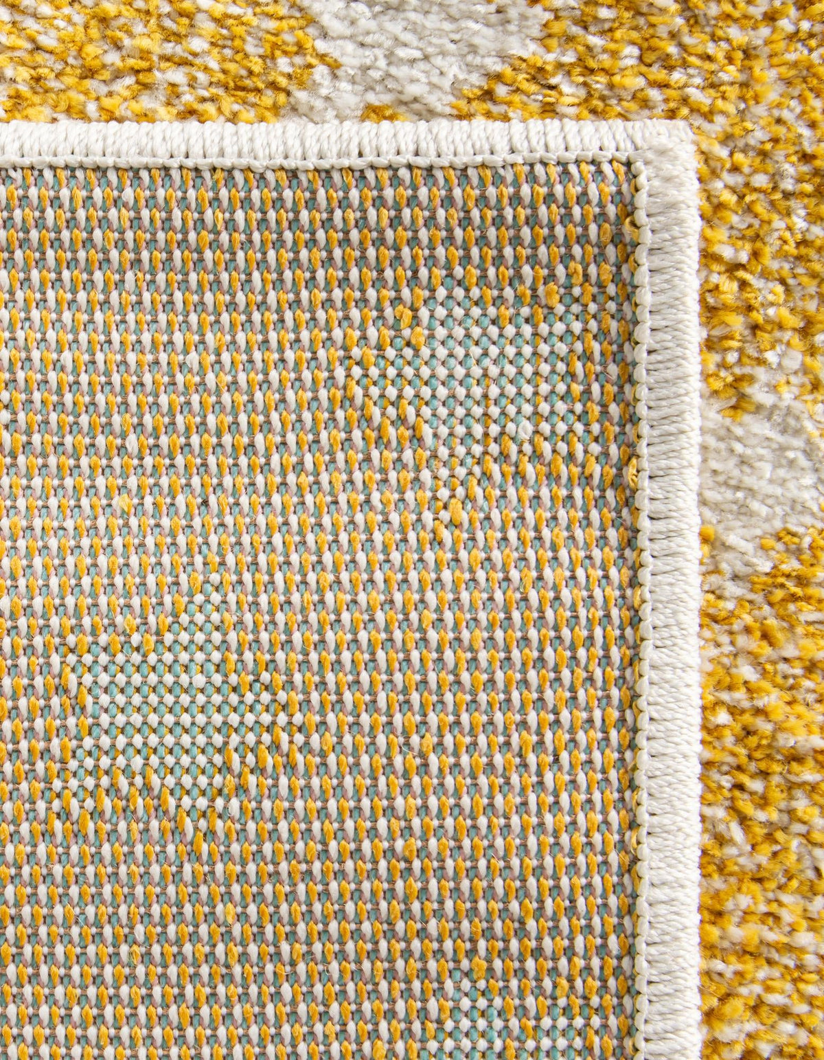 Playful Patterns Collection Area Rug -  Mosaic Rectangle Soft Yellow  lifestyle 58