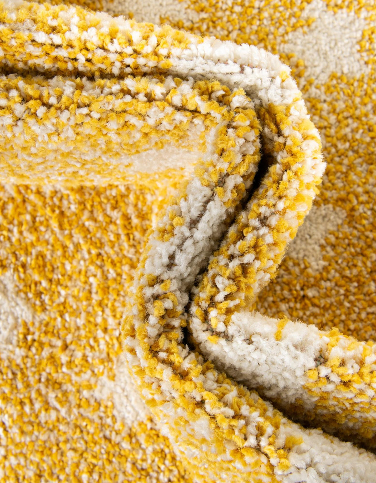 Playful Patterns Collection Area Rug -  Mosaic Round Soft Yellow  lifestyle 165